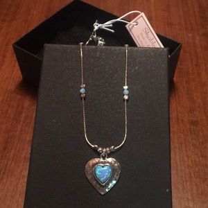 Sterling silver heart necklace